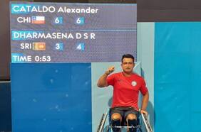 Alexander Cataldo avanza a la segunda ronda del tenis en silla de ruedas