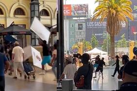 Vendedores ambulantes realizan múltiples destrozos a locales de Estación Central