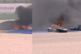 Piloto escapó de las llamas: dramático accidente en el automovilismo europeo