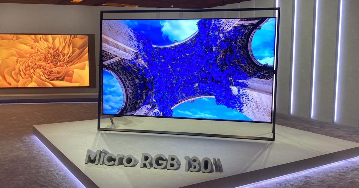 Samsung presenta el televisor Micro RGB de 130 pulgadas con avanzada tecnología de IA