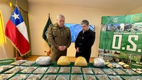 Más de 181 kilos de droga han sido decomisados en la Región de La Araucanía durante 2026