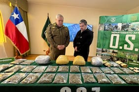 Más de 181 kilos de droga han sido decomisados en la Región de La Araucanía durante 2026