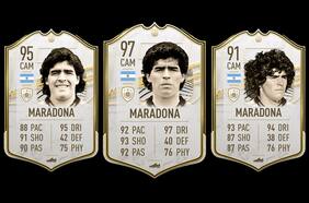 El precio de la carta de Maradona en FIFA 21 subió desenfrenadamente tras su muerte