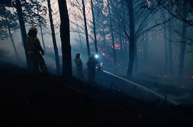 Se mantienen alertas rojas en Vichuquén y Linares: Conaf reporta cuatro incendios forestales en combate