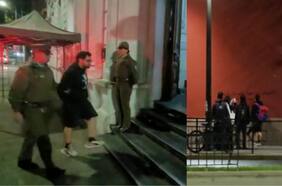 Detienen al profesor del “torniquete” y a otros cuatro jóvenes tras rayar fachada recién pintada de iglesia San Francisco