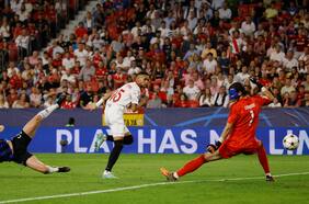 Sevilla de Jorge Sampaoli golea al modesto FC Copenhague e igual queda eliminado de la Champions League