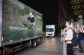 Los pandas gigantes Ping Ping y Fu Shuang llegan al Zoológico de Atlanta bajo un nuevo acuerdo de préstamo entre EE.UU. y China