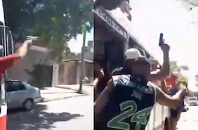 Hinchas argentinos fueron a alentar a su equipo a punta de pistolas y ametralladoras