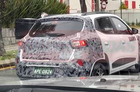 Renault ya prueba en Brasil el restyling del Kwid recién lanzado en nuestro país