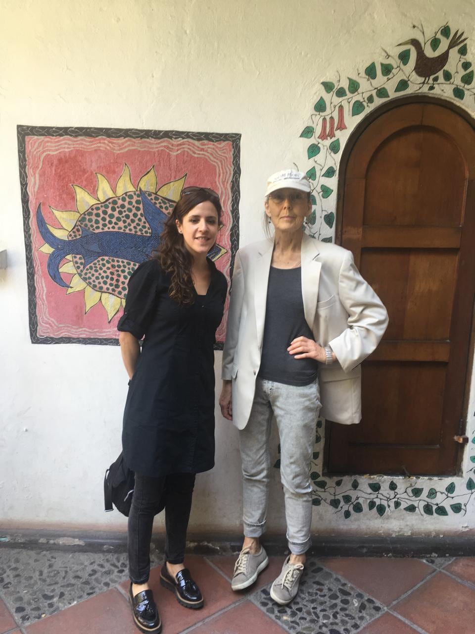 Bernardita Bolumburu y Anne Carson, en La Chascona.