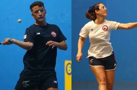 Más medallas para Chile: Renato Bolelli y Rosario Valderrama suman bronces en pelota vasca