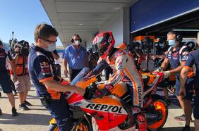 Marc Márquez se retira del Gran Premio de Andalucía