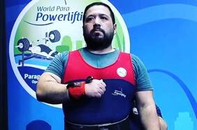 La historia de Marcos Matamala, el pesista paralímpico de Curanilahue que compitió con un desgarro en Santiago 2023