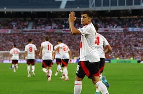 La sorpresiva reacción de Pablo Solari tras anotar un doblete en River Plate