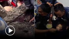 Rescatan a niña atrapada entre los escombros por casi 60 horas tras la riada en Nepal