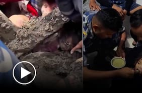 Rescatan a niña atrapada entre los escombros por casi 60 horas tras la riada en Nepal