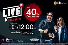 Hasta 40% de descuento: LG Electronics sorprende con Live Shopping en este Cyber Day