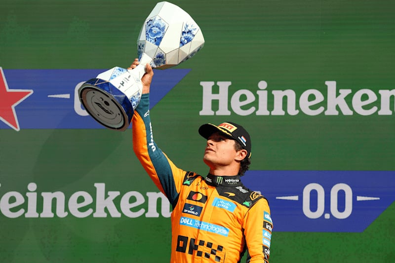 Lando Norris ratifica su arremetida: gana el GP de Países Bajos y acorta distancia con Antonelli por el título de la F1