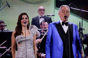 El notable gesto de Andrea Bocelli al Inter de Alexis Sánchez en su presentación en Viña del Mar