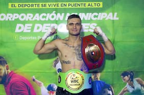 Joseph Cherkashyn gana su primer título sudamericano de boxeo en Puente Alto