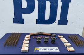 PDI incauta granadas, municiones y más de $11 millones en efectivo en Los Vilos: dos personas quedaron detenidas