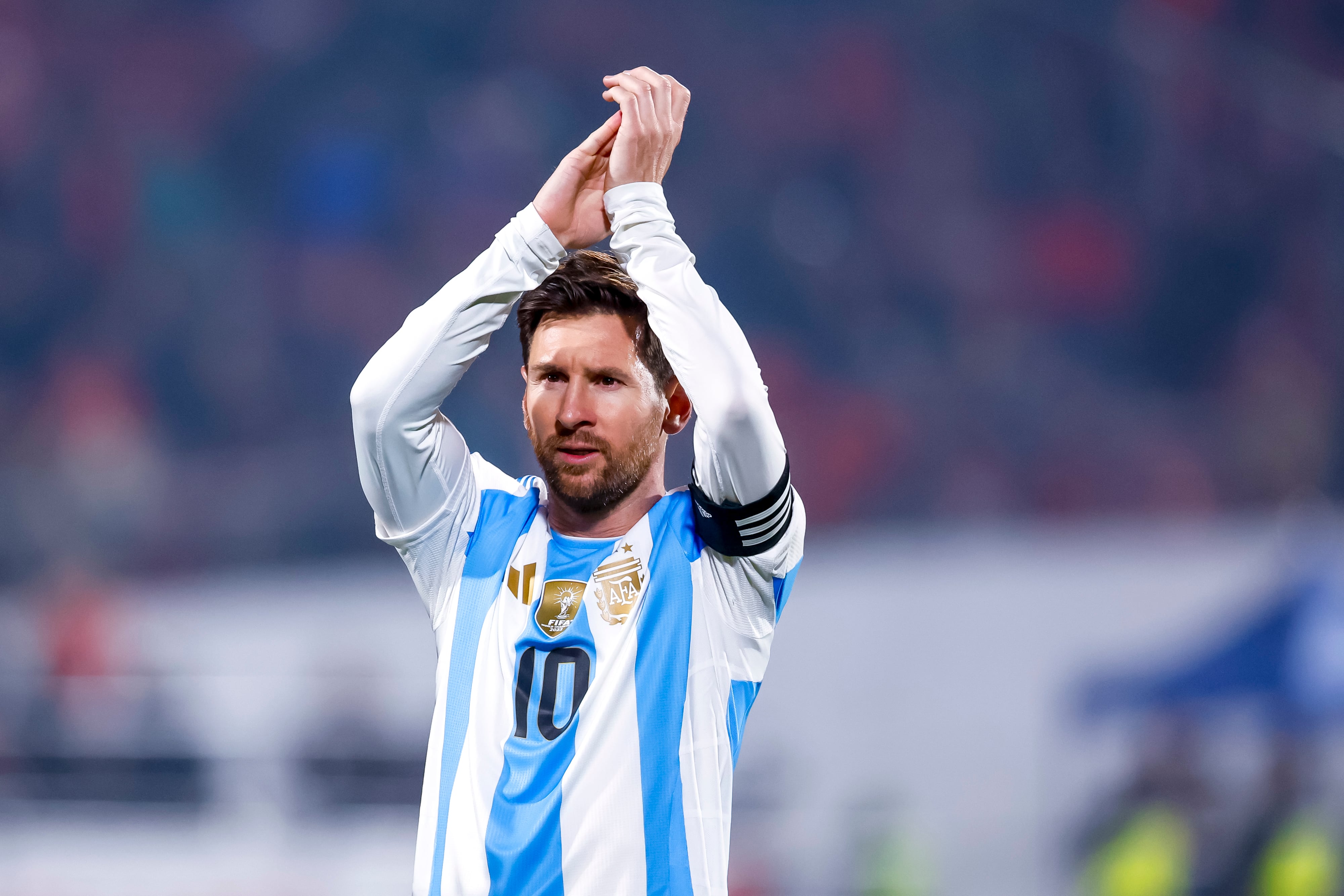 Messi, en el duelo por las Eliminatorias ante Chile, el último que disputó en el Estadio Nacional (Foto: Photosport)