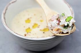 Crema de almejas: la estrella de La Calma