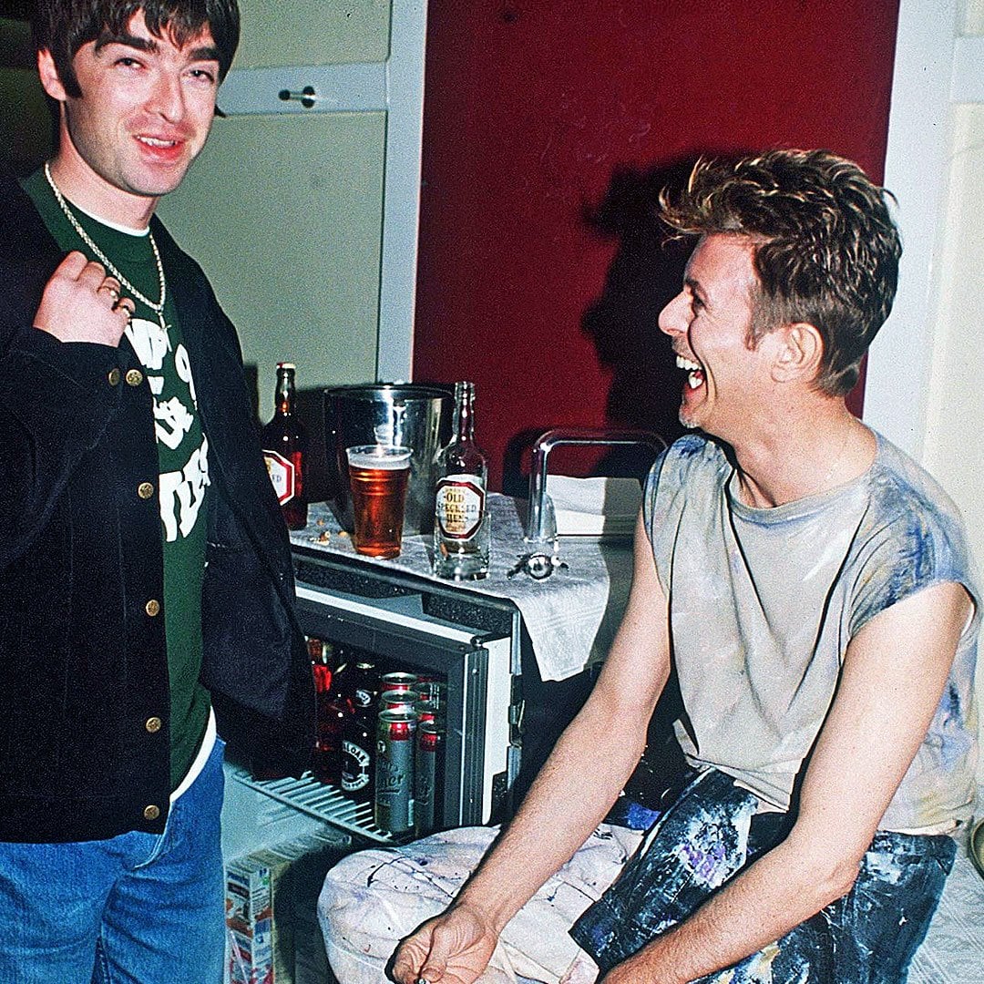 Noel Gallagher y David Bowie