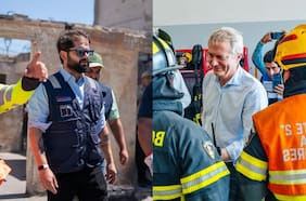 Abucheos y aplausos: el contraste de las visitas de Boric y Kast a la zona afectada por los incendios