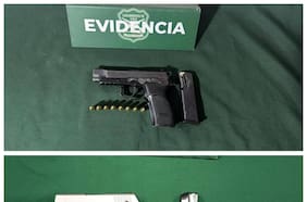 Personal de Radiopatrullas de Carabineros incauta pistolas, munición y detiene a dos personas