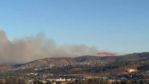 Ordenan evacuar sectores en Limache y Concón por incendio forestal que amenaza zonas habitadas