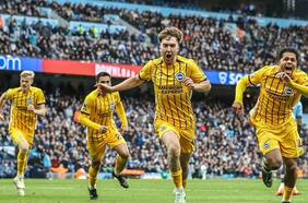 Brighton le saca un empate al Manchester City y complica el objetivo de Guardiola por meterse a la Champions