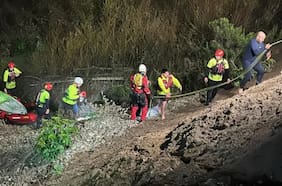 Tres jóvenes son rescatados tras ser arrastrados en el río Aconcagua