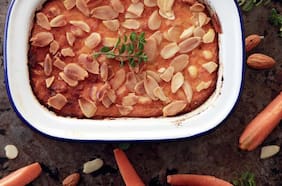 Budín de zanahoria y almendras
