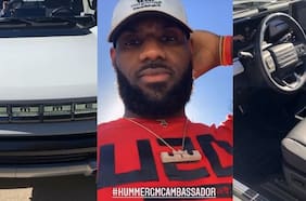 Lebron James presume de su Hummer eléctrico en redes sociales