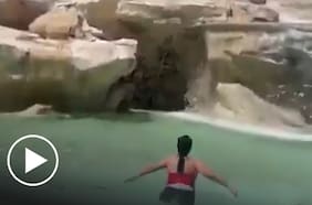 Turista se lanzó a Fontana di Trevi y fue sacada a gritos: arriesga a ser vetada de por vida