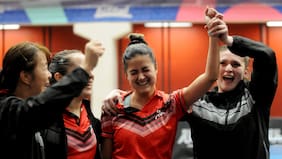 El Team Chile brilla en casa ante Brasil y se titula campeón sudamericano de tenis de mesa en damas y varones