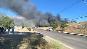 Declaran alerta amarilla en La Florida por incendio forestal en recinto acopio de neumáticos
