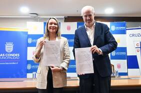 Municipalidad de Las Condes y Cruzados firman convenio de cooperación para la utilización del Claro Arena