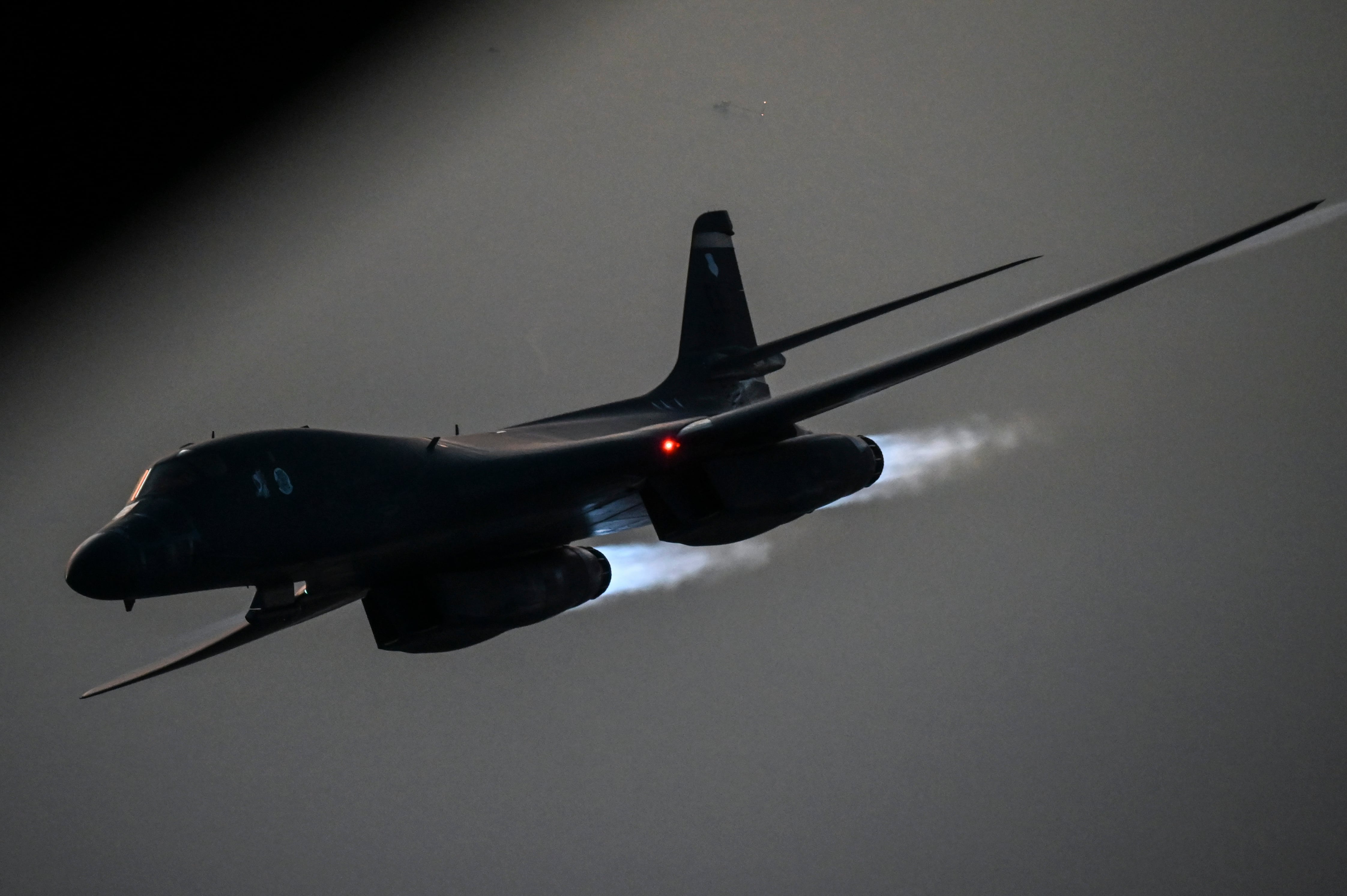 Un bombardero B-1B Lancer vuela sobre el golfo Pérsico. Foto: U.S. Air Force.