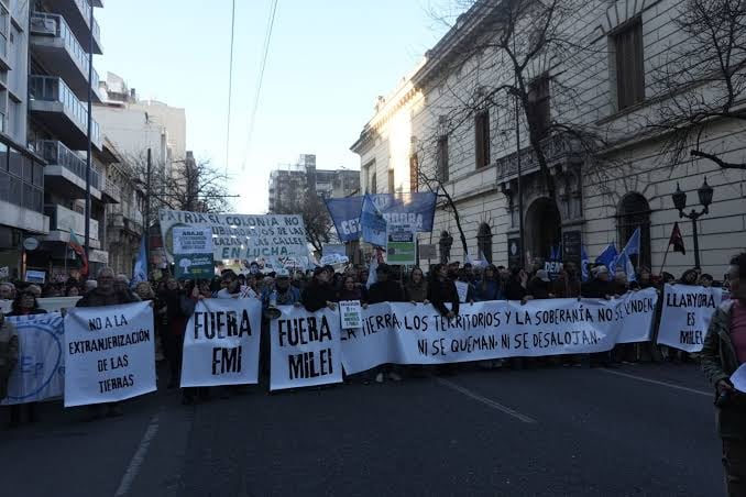 Protestas contra el gobierno argentino en Buenos Aires.