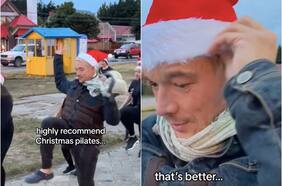 La inesperada visita de Diplo a Chile: practicó pilates con vecinas de Punta Arenas