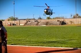 Trasladan en helicóptero a carabinero con graves lesiones tras ser atropellado en Talagante