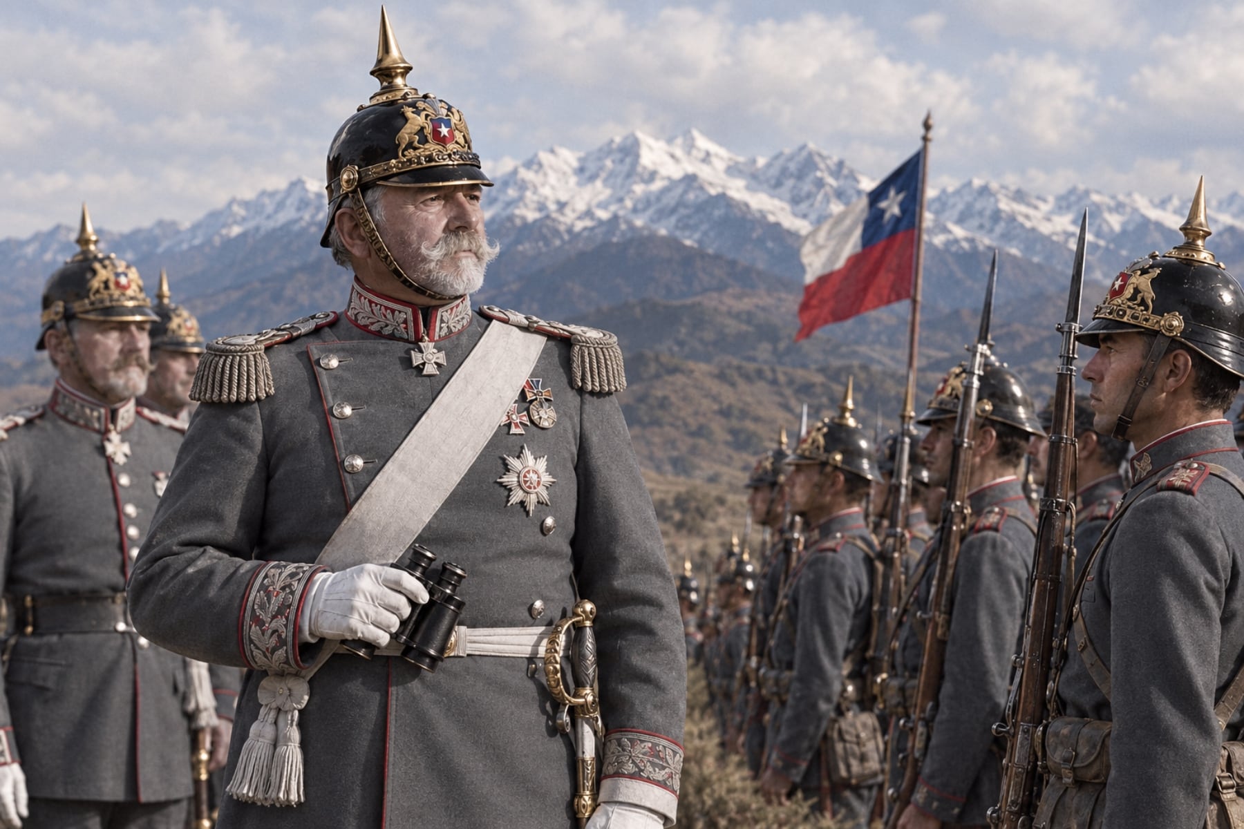 Paso de ganso y uniformes grises: ¿por qué el Ejército de Chile adoptó el modelo prusiano?