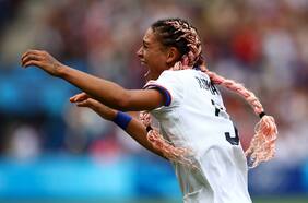 Un apellido con historia: la hija de Dennis Rodman guía a un Estados Unidos que va por el oro en el fútbol femenino