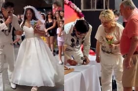 Al estilo de Las Vegas: el Persa Víctor Manuel celebra bodas express con doble de Elvis
