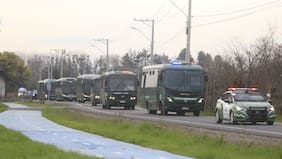 Gendarmería traslada 250 internos al Complejo Penitenciario de Talca