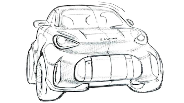 smart da señales del diseño del sucesor del Fortwo