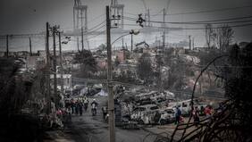 Los sobrevivientes de la cancha rodeada de fuego