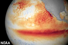 Mapas satelitales muestran lo extendido y fuerte que está El Niño en el planeta